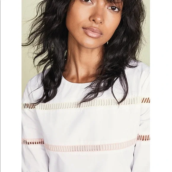 NWOT shopbop ENGLISH FACTORYA-Line Striped Dress - Picture 2 of 5